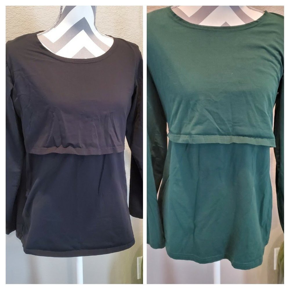 SmallShow Long Sleeve Nursing T-Shirts 2